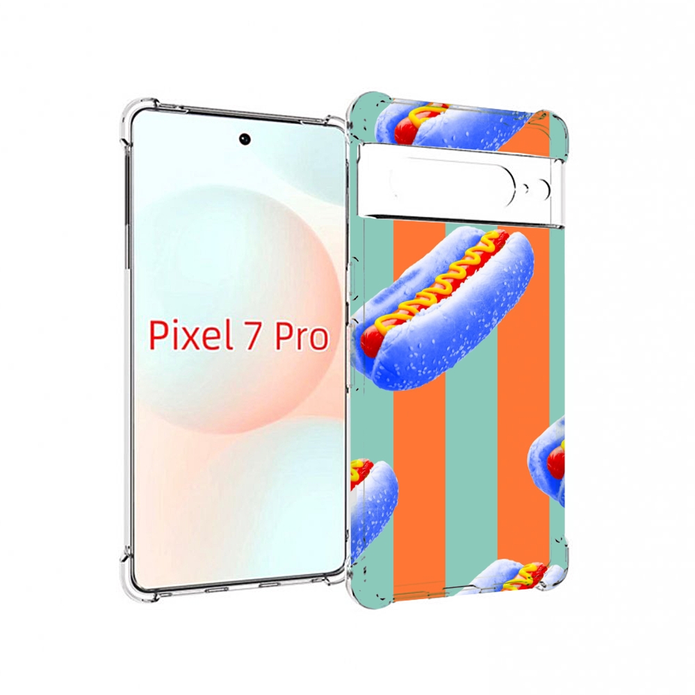 

Чехол Mypads Синие Хотдоги Для Google Pixel 7 Pro, Прозрачный, Tocco