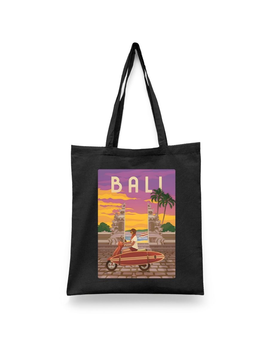 

Шоппер унисекс Каждому Своё Остров Бали/Bali Island/Индонезия MRBL8, черный, Остров Бали/Bali Island/Индонезия MRBL8