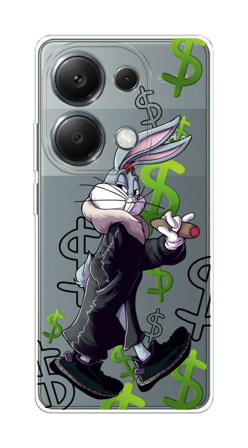 

Чехол на Poco M6 Pro 4G "Rich Bugs Bunny", Зеленый;черный;голубой, 321750-1