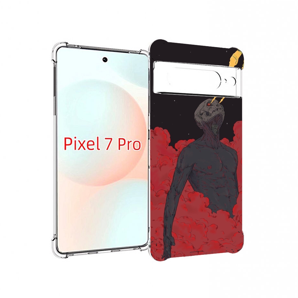 

Чехол Mypads Скелет В Красном Дыму Для Google Pixel 7 Pro, Прозрачный, Tocco
