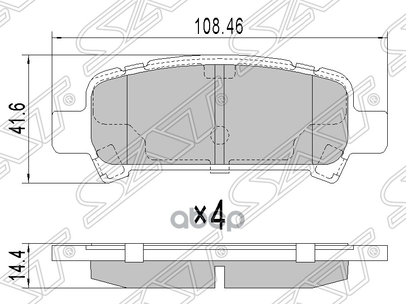 Колодки Тормозные Зад Subaru Forester/Impreza Sat арт. ST-26696-AG020