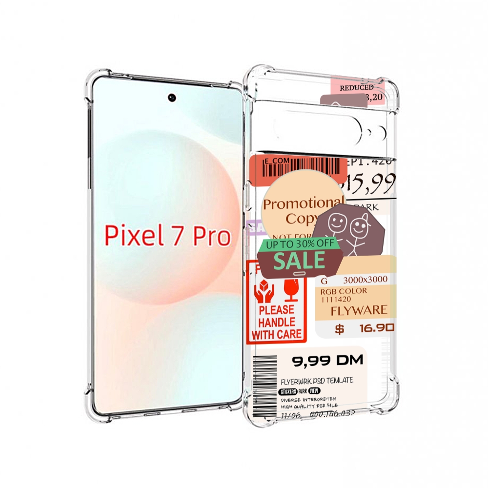 

Чехол Mypads Скидочные-Купоны-Принт Для Google Pixel 7 Pro, Прозрачный, Tocco