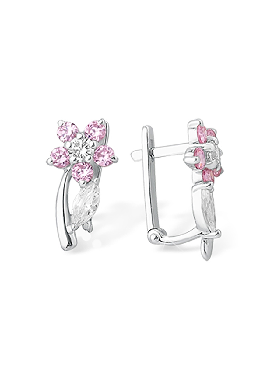 

Серьги из серебра с фианитом ЯХОНТ Ювелирный 196828, 196828