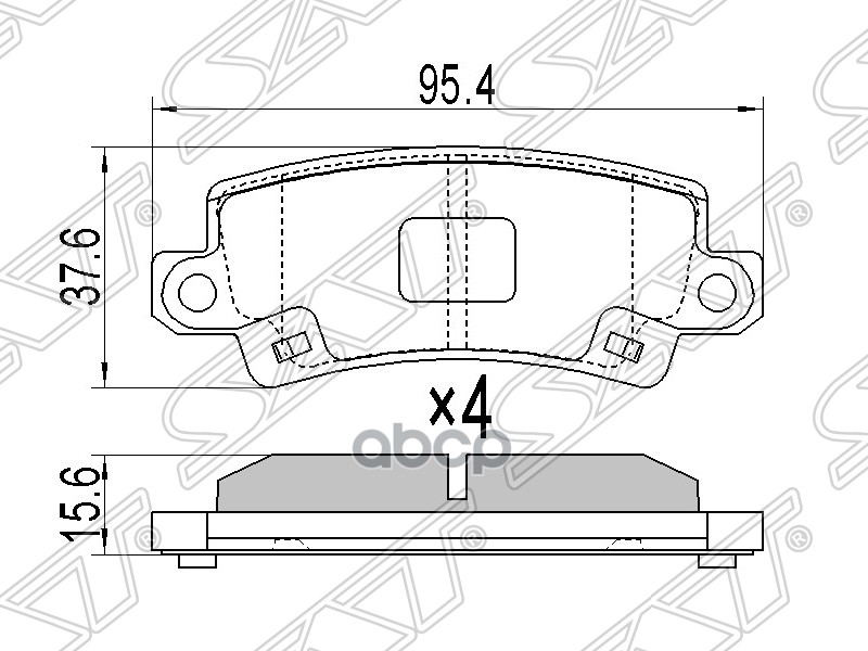 

Колодки Тормозные Зад Toyota Corolla Euro 02-06 Sat арт. ST-04466-02160