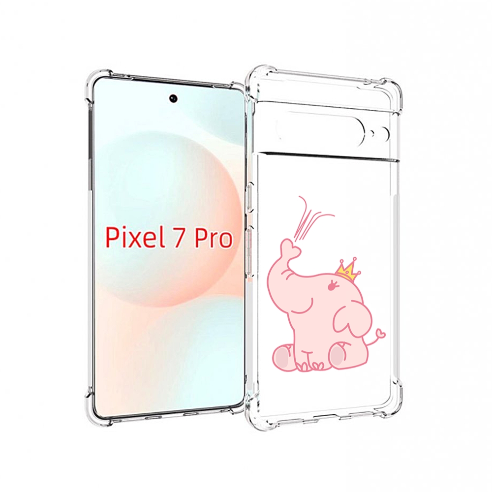

Чехол Mypads Слоник-Принц Детский Для Google Pixel 7 Pro, Прозрачный, Tocco