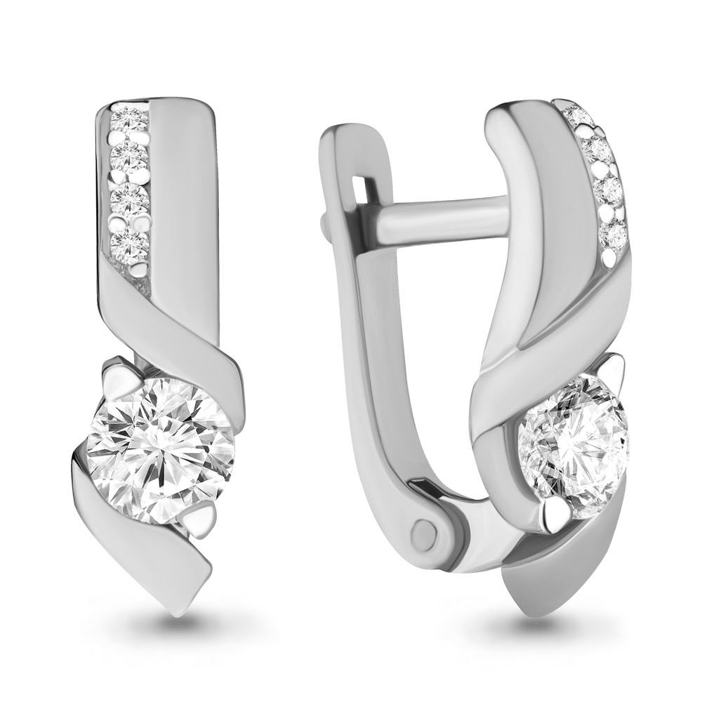 

Серьги из серебра с фианитом ЯХОНТ Золотой 197076, 197076