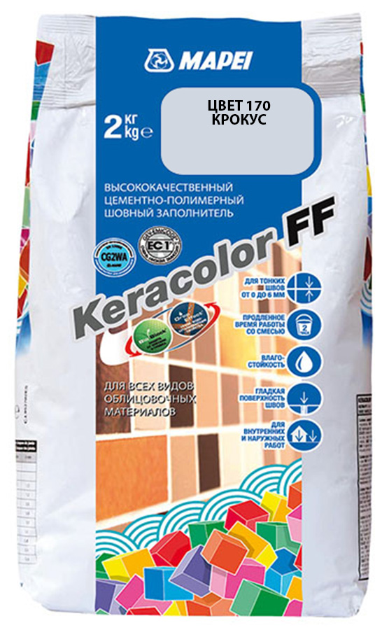 MAPEI Keracolor FF цементно-полимерный шовный заполнитель №170 крокус (2кг)