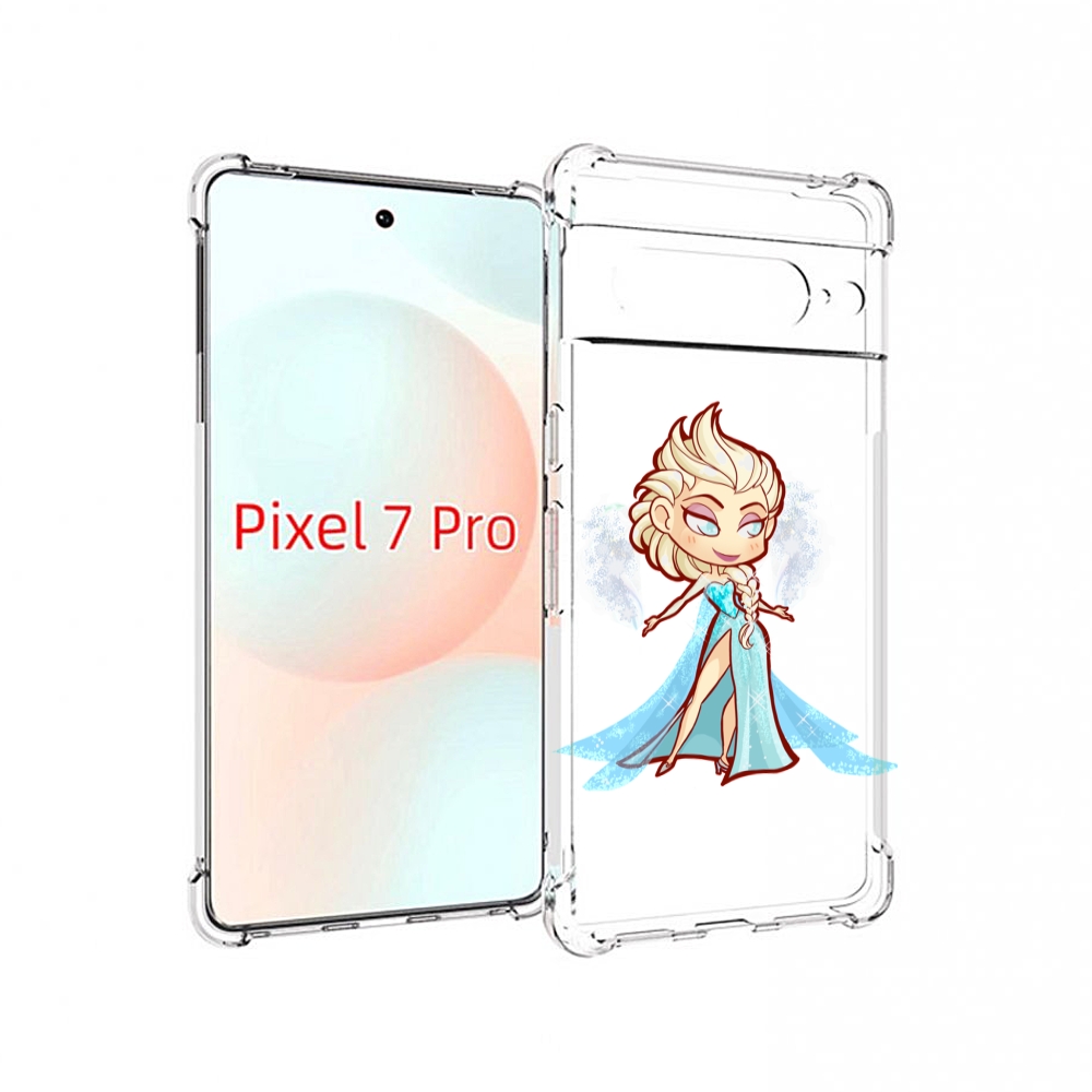 

Чехол Mypads Снежная-Принцесса Женский Для Google Pixel 7 Pro, Прозрачный, Tocco