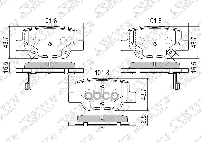 

Колодки Тормозные Зад Toyota Verso R20 09- Sat арт. ST-04466-0F010