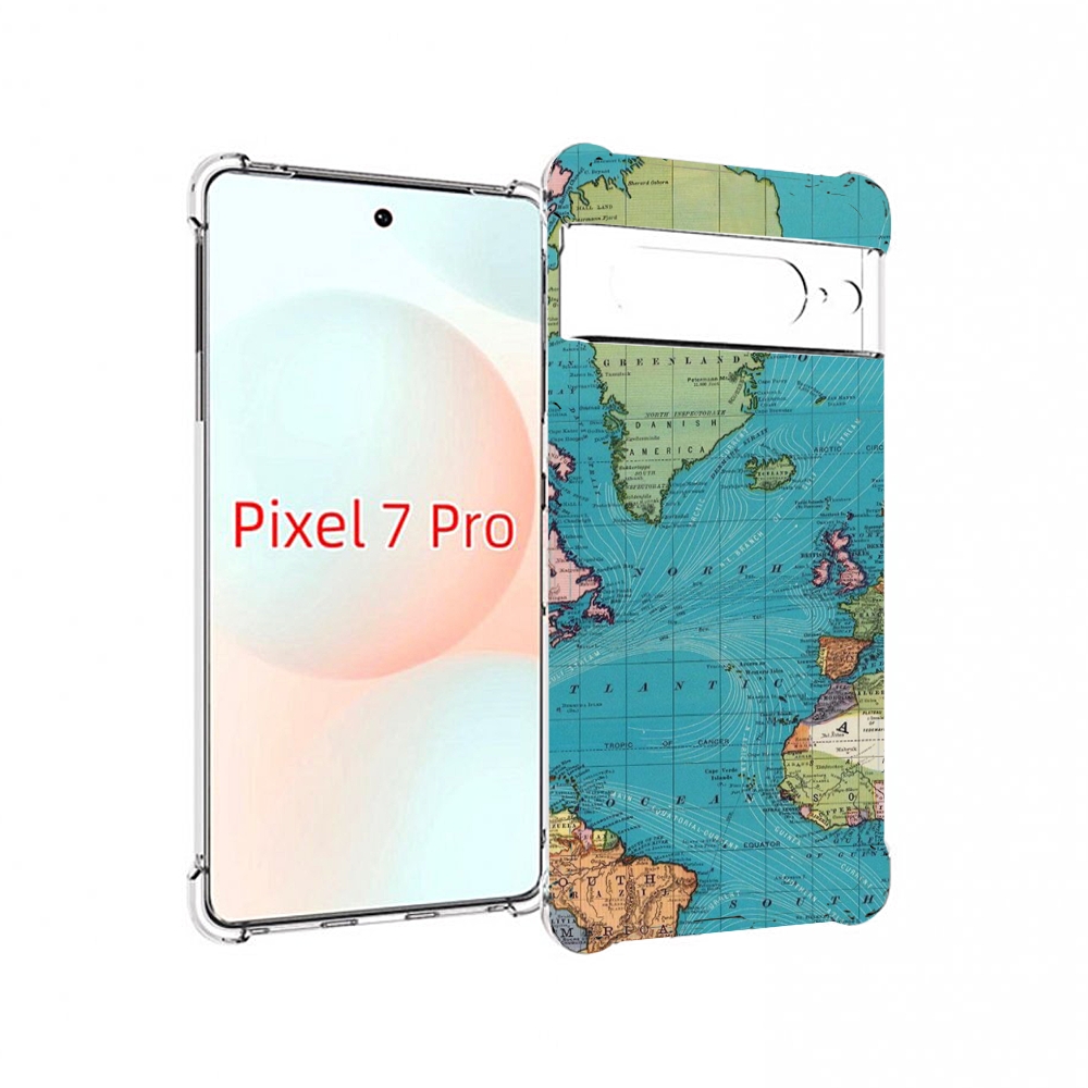 

Чехол Mypads Старая Карта Земли Для Google Pixel 7 Pro, Прозрачный, Tocco
