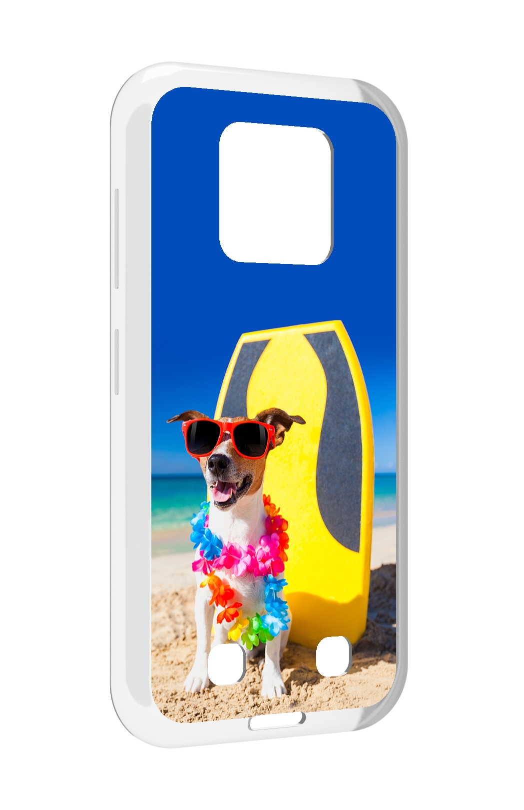 

Чехол MyPads Гавайская-собака для Oukitel WP18, Прозрачный, Tocco