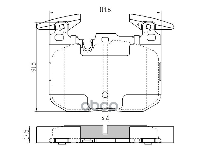 

Колодки Тормозные Перед Bmw 3 F30 11-/1 F20 10-/4 F33 13- Sat арт. ST-34116859066