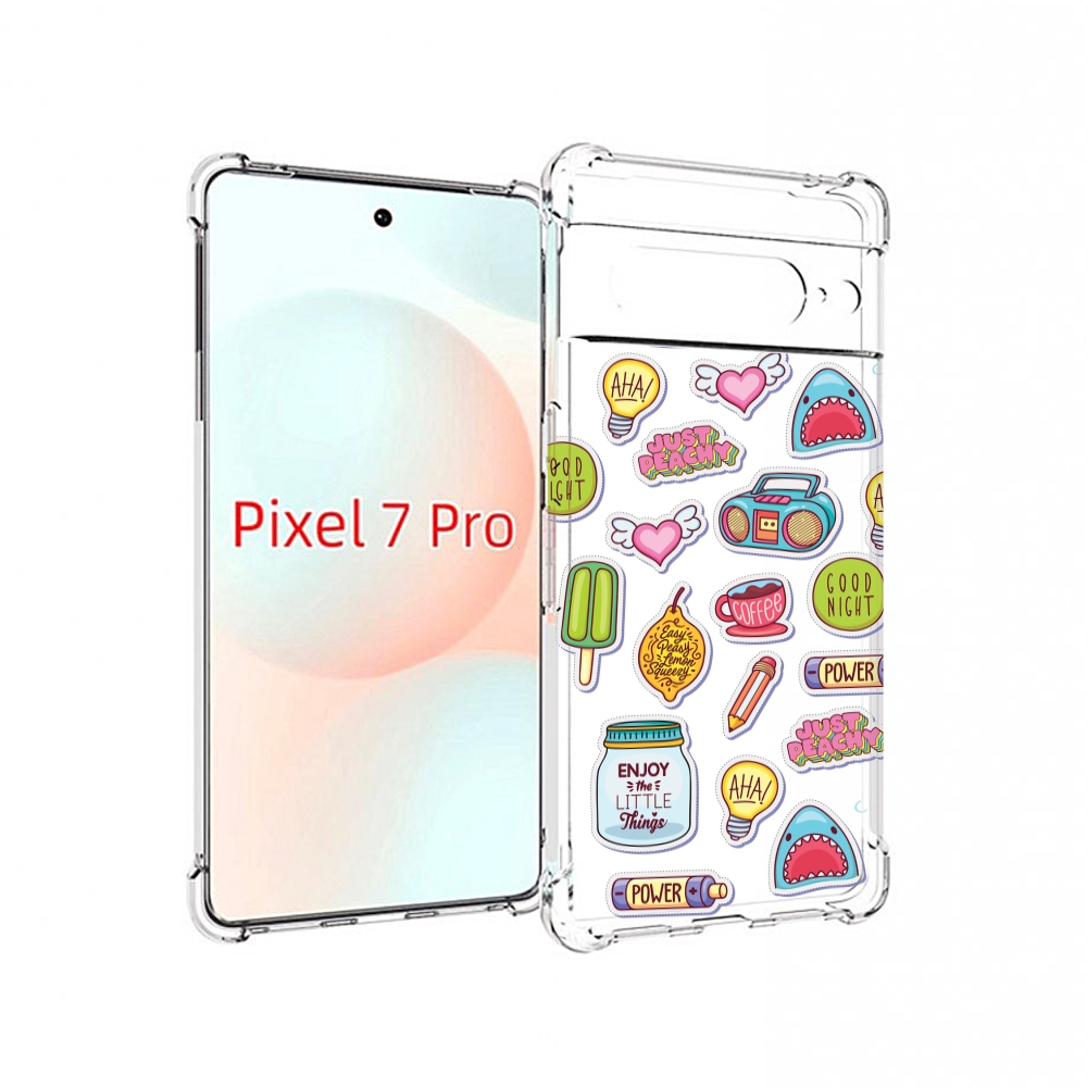 

Чехол Mypads Стикер-Пак Для Google Pixel 7 Pro, Прозрачный, Tocco