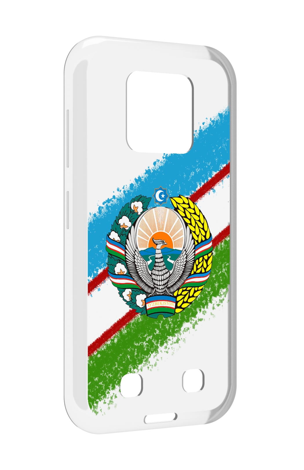 

Чехол MyPads Герб флаг Узбекистана для Oukitel WP18, Прозрачный, Tocco