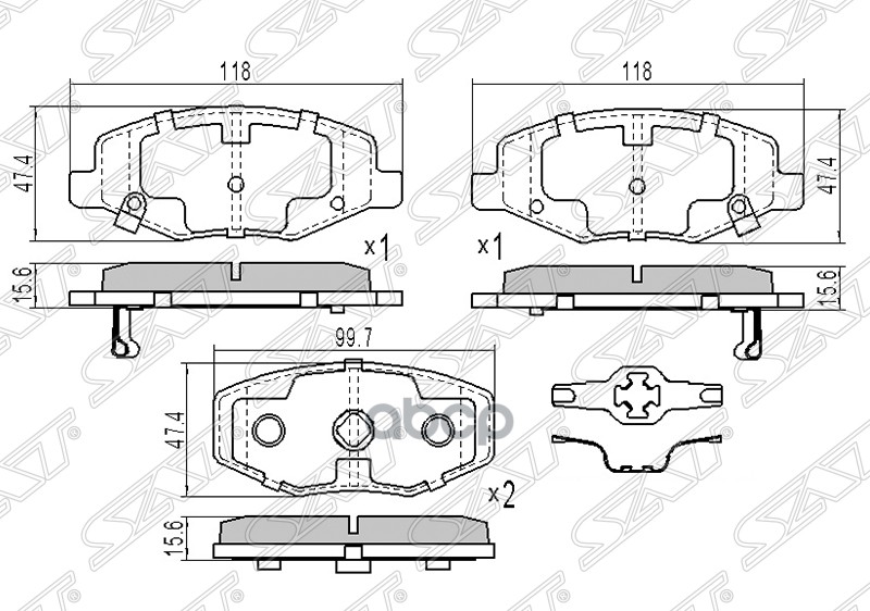 

Колодки Тормозные Перед Chery Qq6 Sat арт. ST-S216GN3501080