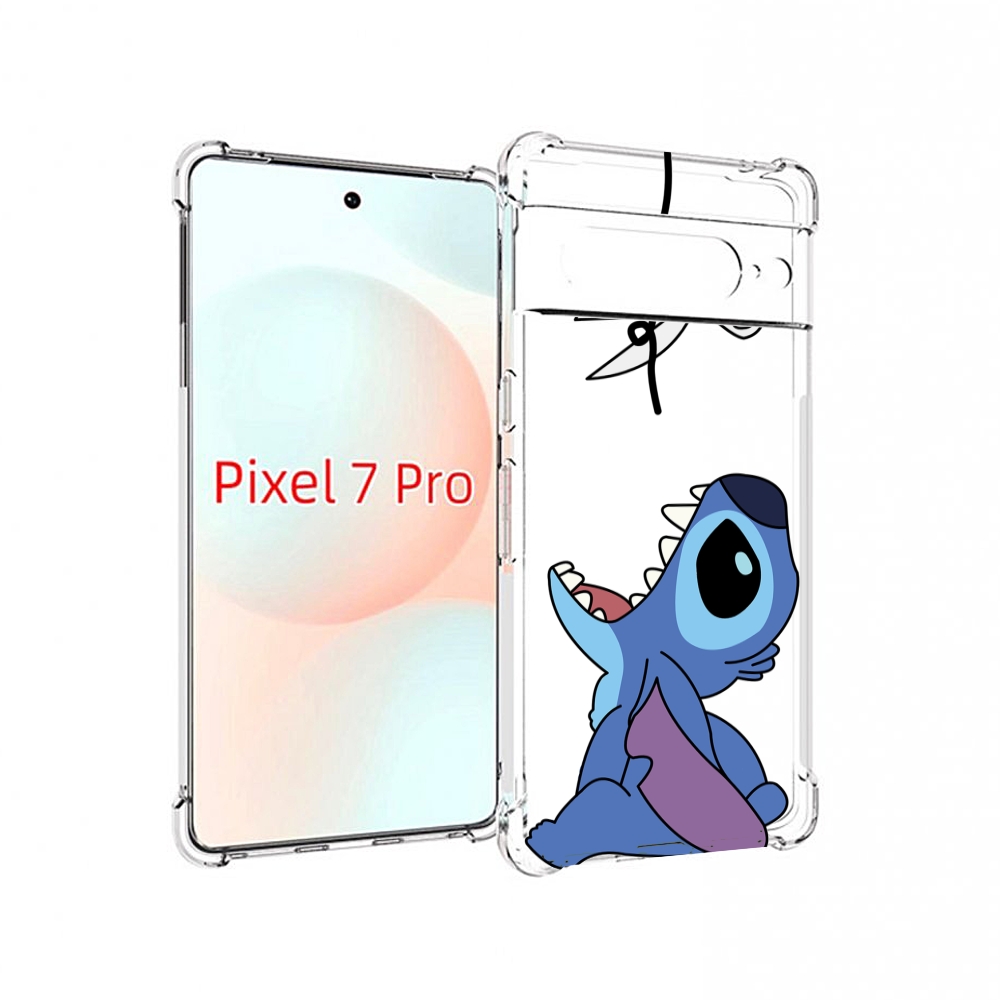 

Чехол Mypads Стич-С-Ножницами Для Google Pixel 7 Pro, Прозрачный, Tocco