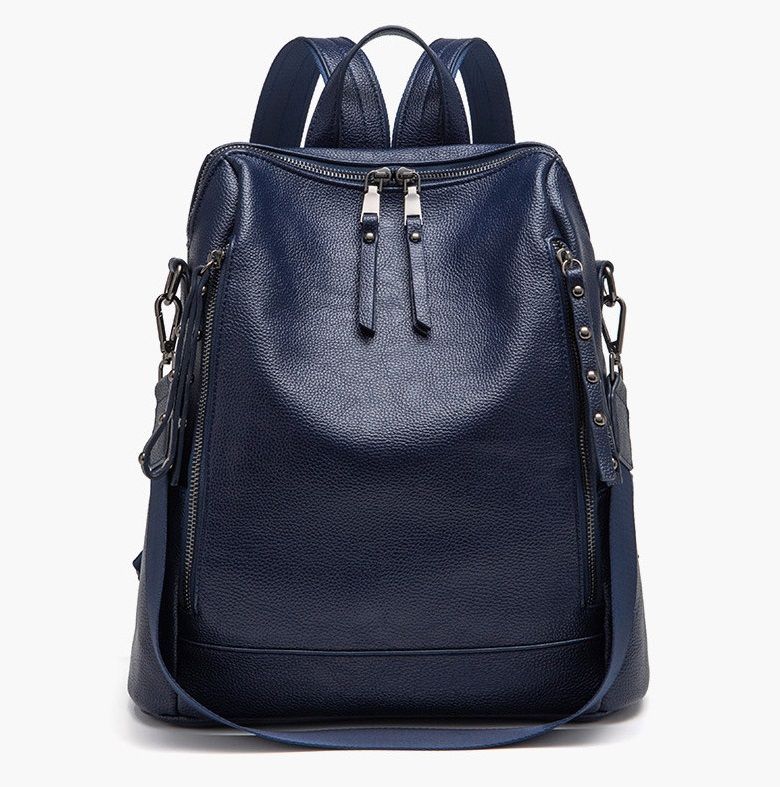 Сумка-рюкзак женская Fern М-003 синяя, 34x30x13 см