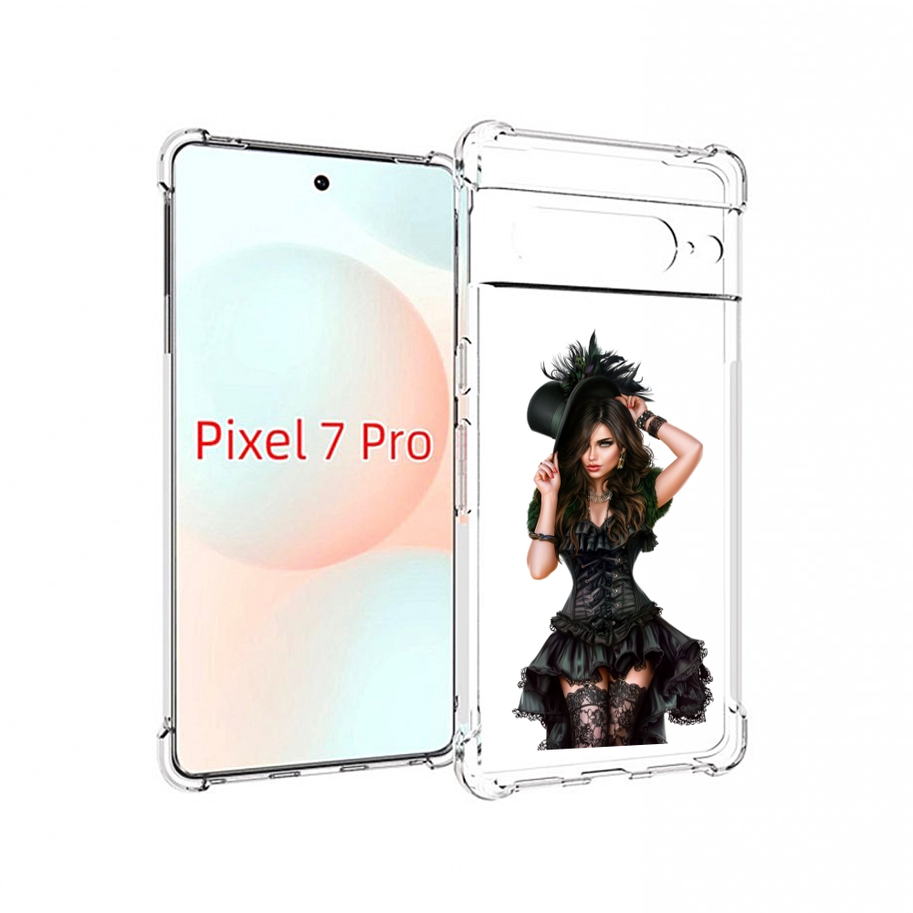 

Чехол Mypads Стройная-Девушка-В-Черном-Платье Для Google Pixel 7 Pro, Прозрачный, Tocco