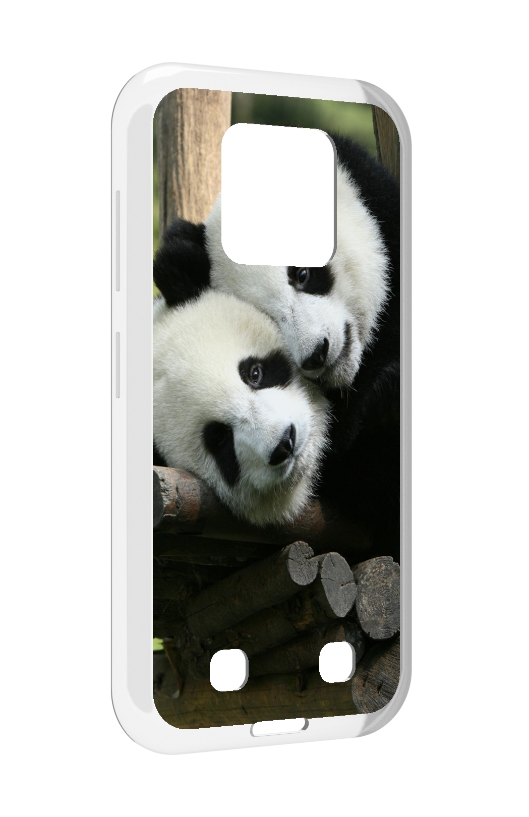

Чехол MyPads Две-панды для Oukitel WP18, Прозрачный, Tocco
