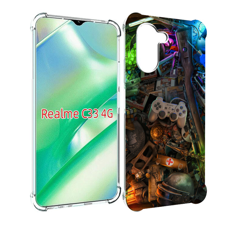 

Чехол MyPads JlaMBcPa6eM для Realme C33 4G, Прозрачный, Tocco