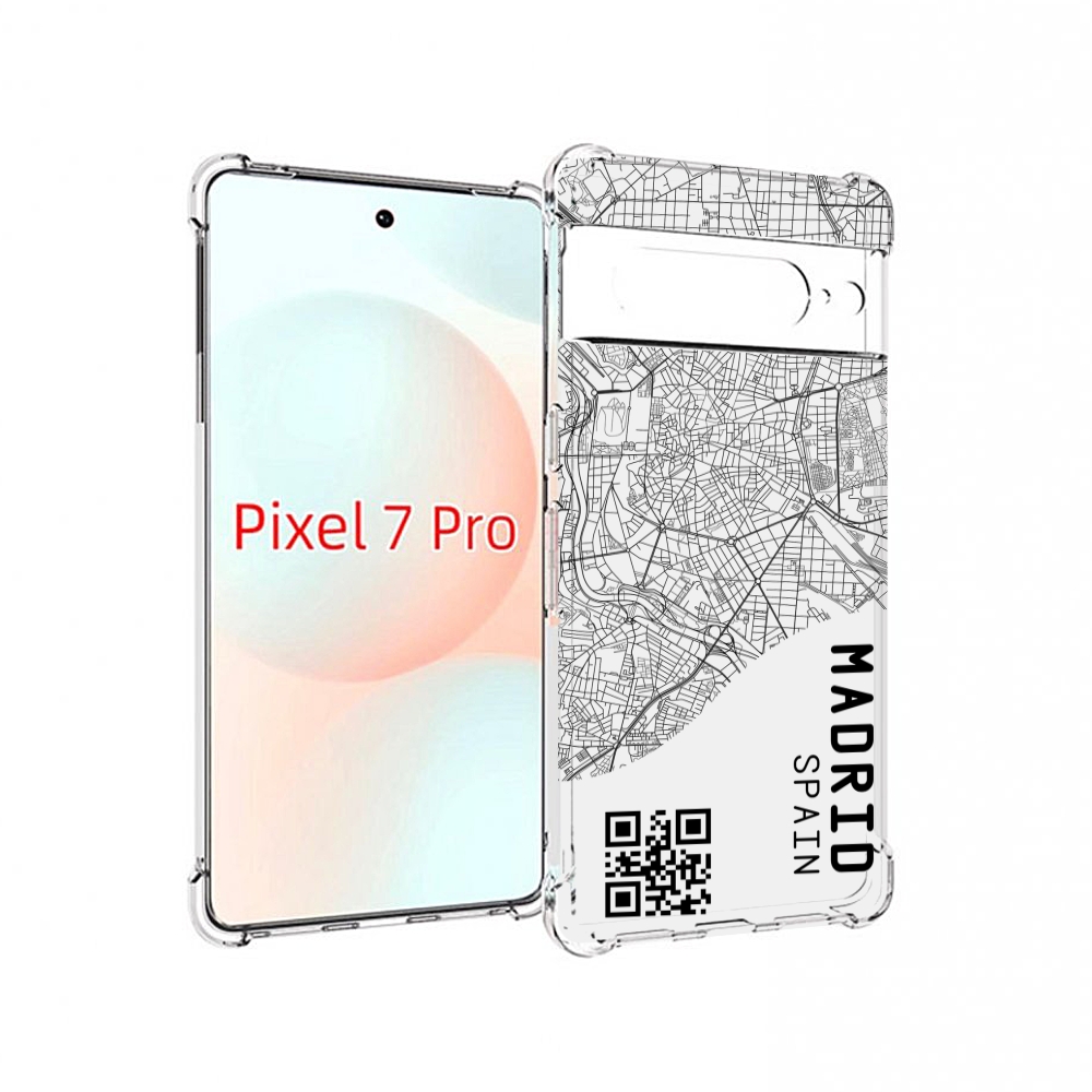 

Чехол Mypads Схема-Мадрид Для Google Pixel 7 Pro, Прозрачный, Tocco