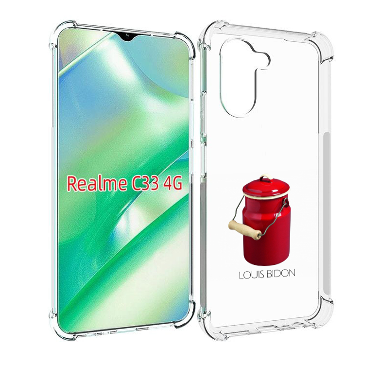 

Чехол MyPads Louis-bidon для Realme C33 4G, Прозрачный, Tocco
