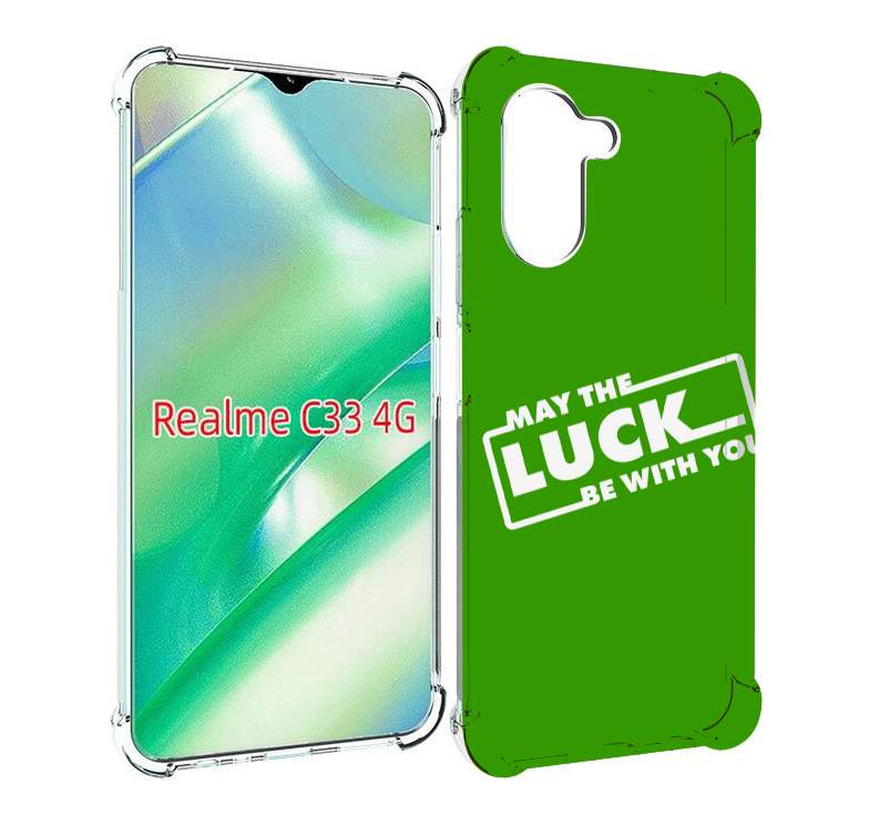 

Чехол MyPads Luck green для Realme C33 4G, Прозрачный, Tocco