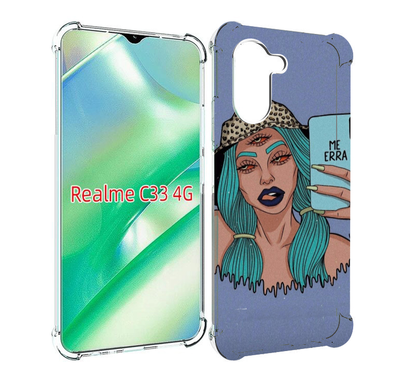 

Чехол MyPads ME Erra женский для Realme C33 4G, Прозрачный, Tocco