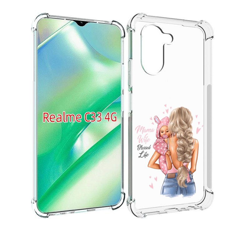 

Чехол MyPads Mama-wibe для Realme C33 4G, Прозрачный, Tocco