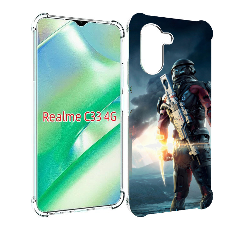 

Чехол MyPads Mass Effect Andromeda Ryder для Realme C33 4G, Прозрачный, Tocco