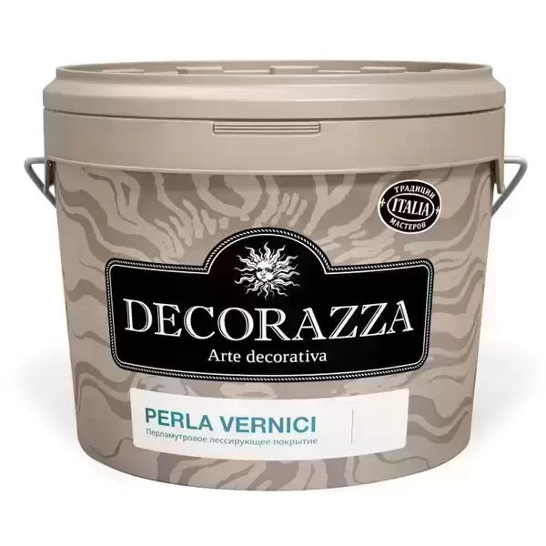 

Декоративное лессирующее покрытие Decorazza Perla Vernici перламутровое, 2.5 л
