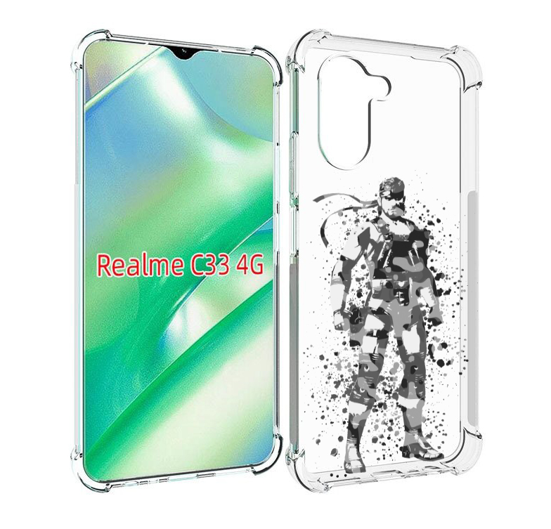 

Чехол MyPads Metal Gear Solid Snakes для Realme C33 4G, Прозрачный, Tocco