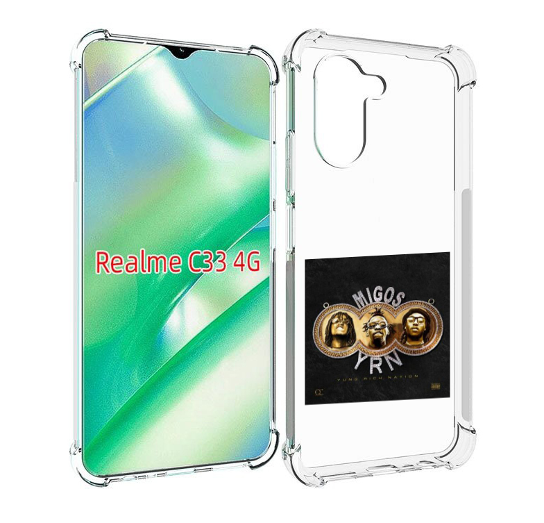 

Чехол MyPads Migos - Yung Rich Nation для Realme C33 4G, Прозрачный, Tocco