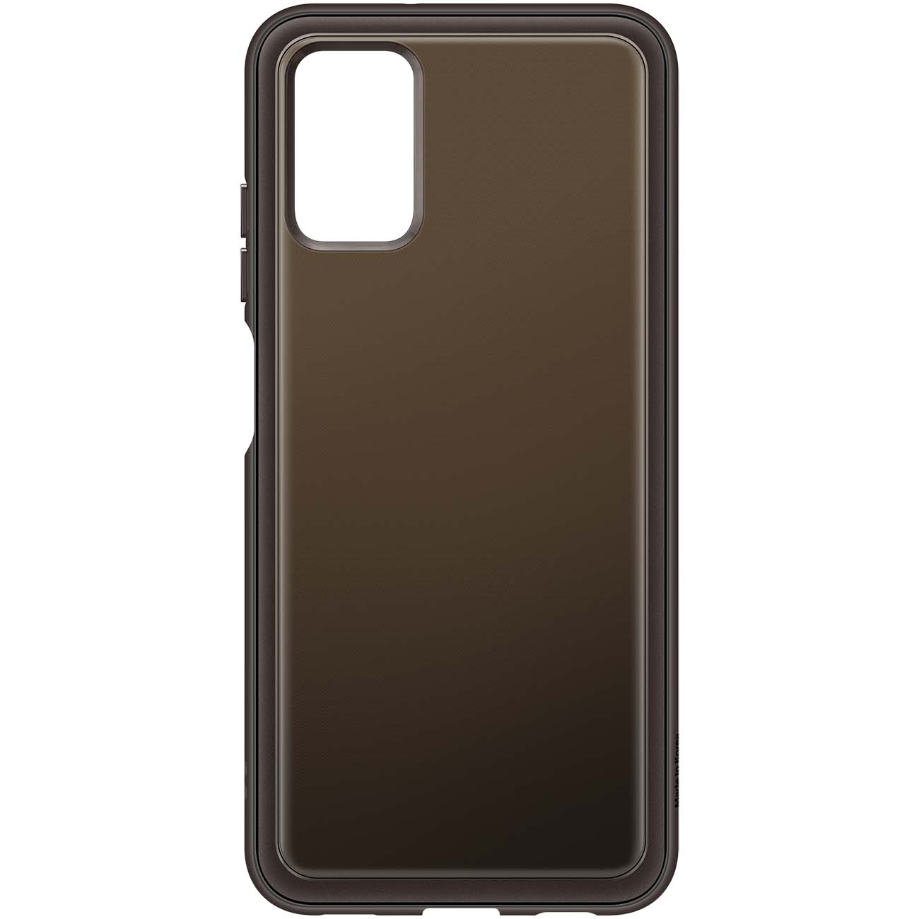 фото Чехол samsung soft clear cover a03s черный (ef-qa037) (ef-qa037tbegru)