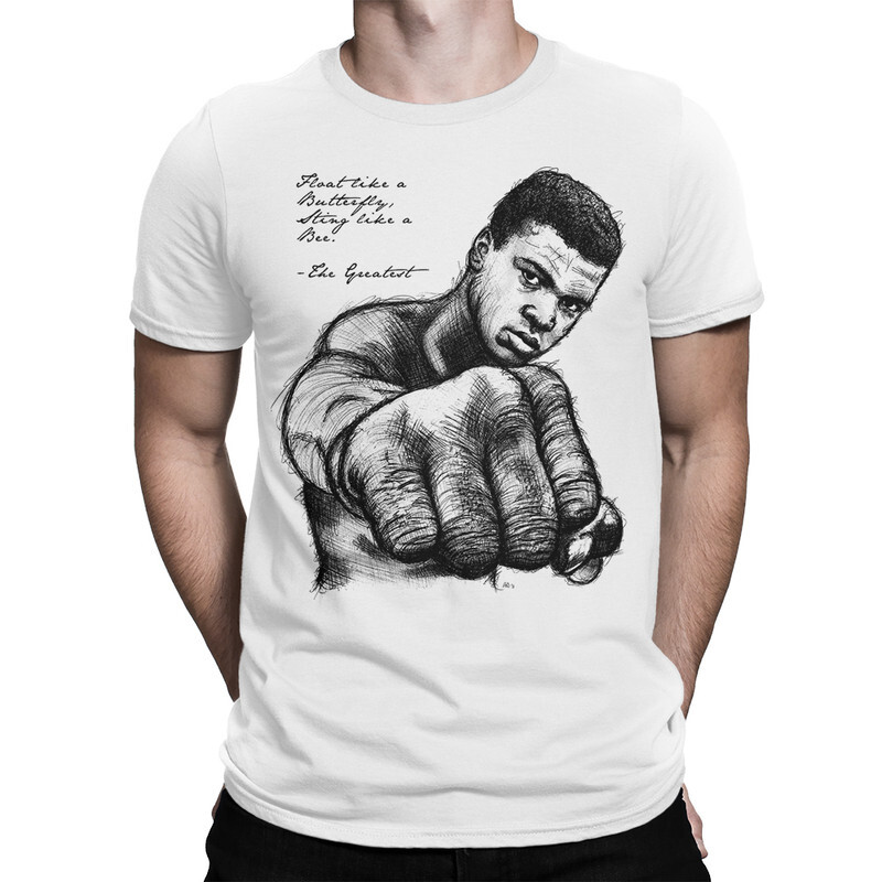 

Футболка мужская Dream Shirts Мухаммед Али 200018222 белая M, Мухаммед Али 200018222