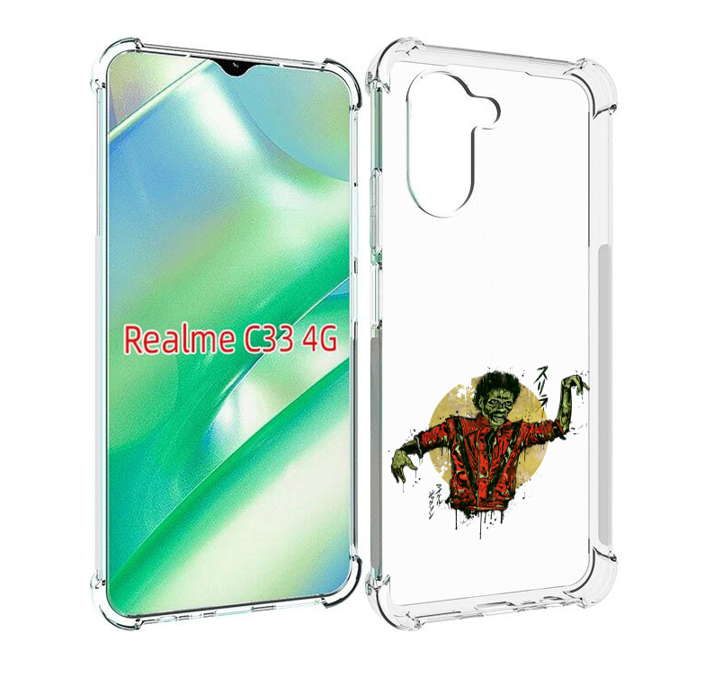 

Чехол MyPads Зомби для Realme C33 4G, Прозрачный, Tocco