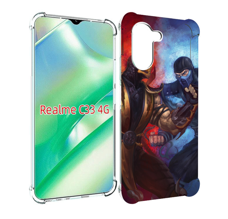 

Чехол MyPads Mortal Kombat art для Realme C33 4G, Прозрачный, Tocco