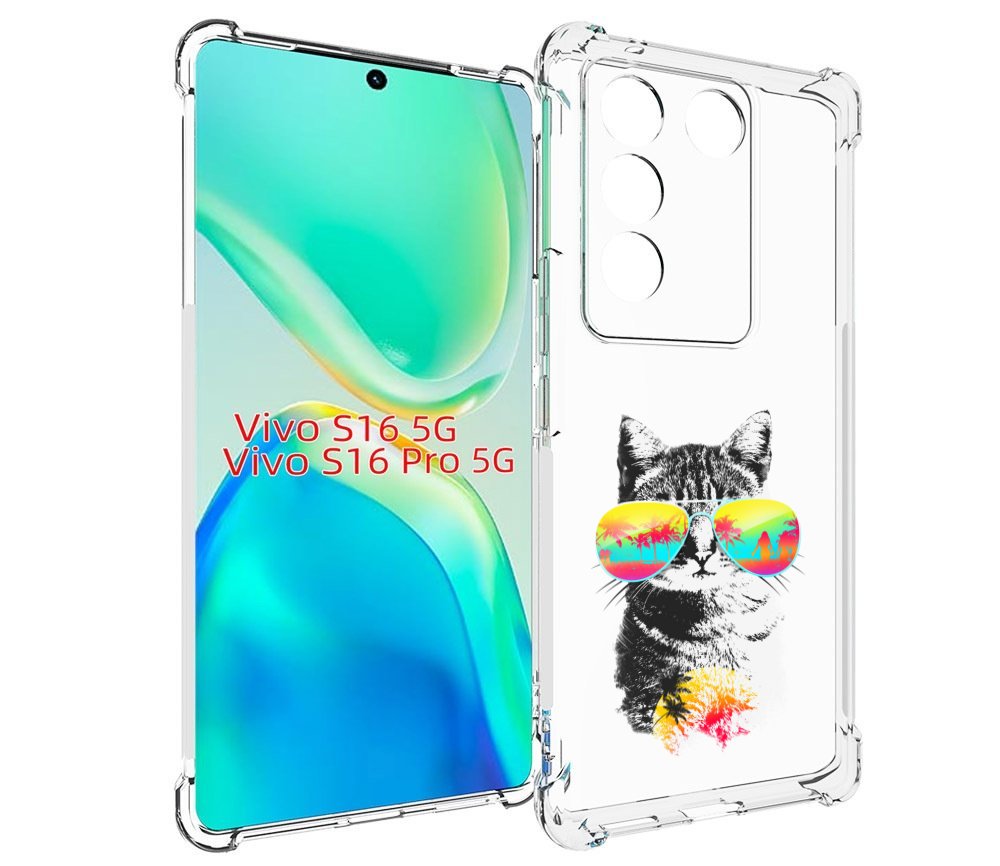 

Чехол MyPads крутой кот для Vivo S16 5G / S16 Pro 5G / V27 / V27 Pro, Tocco