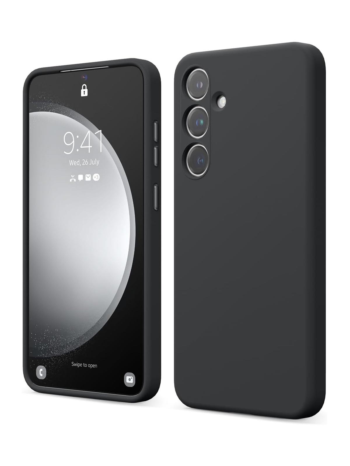 Чехол Elago для Samsung Galaxy S24 Plus силиконовый с покрытием Soft-touch, черный