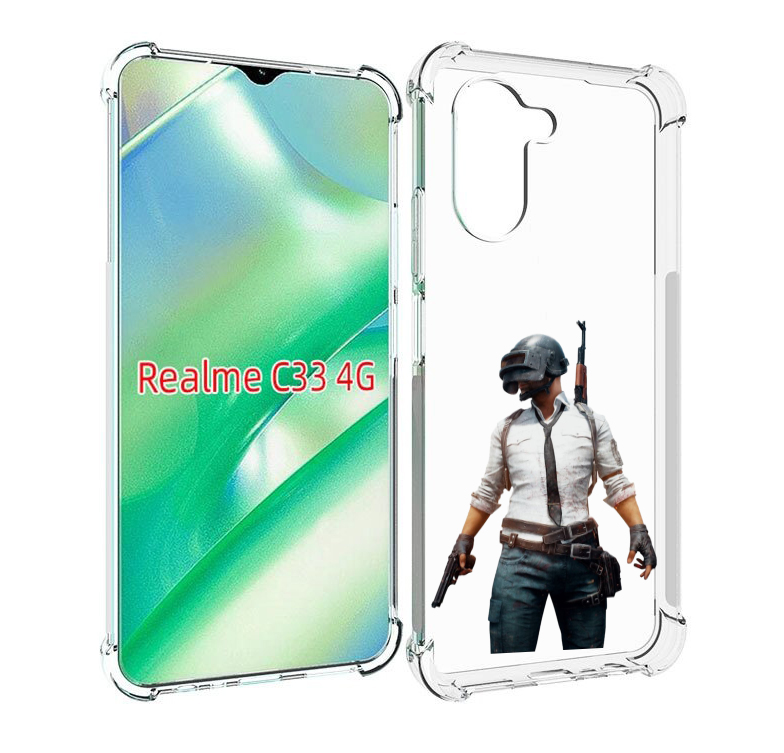 Чехол MyPads PUBG-2 для Realme C33 4G