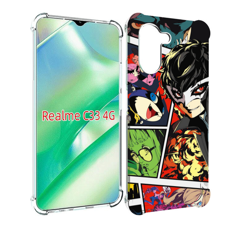 

Чехол MyPads Persona 5 art для Realme C33 4G, Прозрачный, Tocco