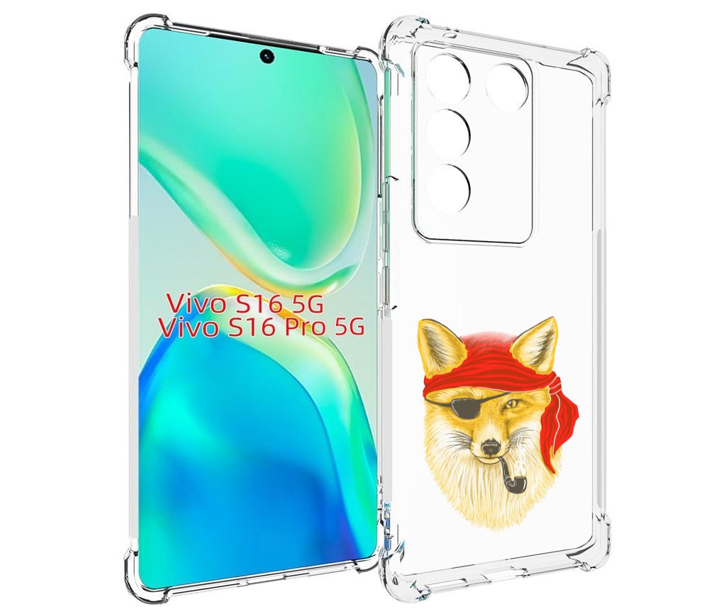 

Чехол MyPads лиса-пират для Vivo S16 5G / S16 Pro 5G / V27 / V27 Pro, Tocco