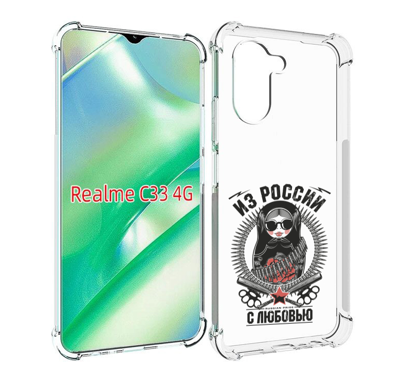 

Чехол MyPads Из России с любовью для Realme C33 4G, Прозрачный, Tocco