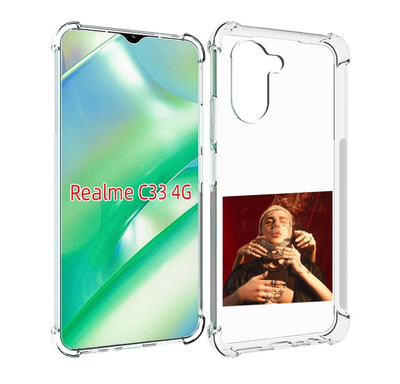 

Чехол MyPads Slime face для Realme C33 4G, Прозрачный, Tocco