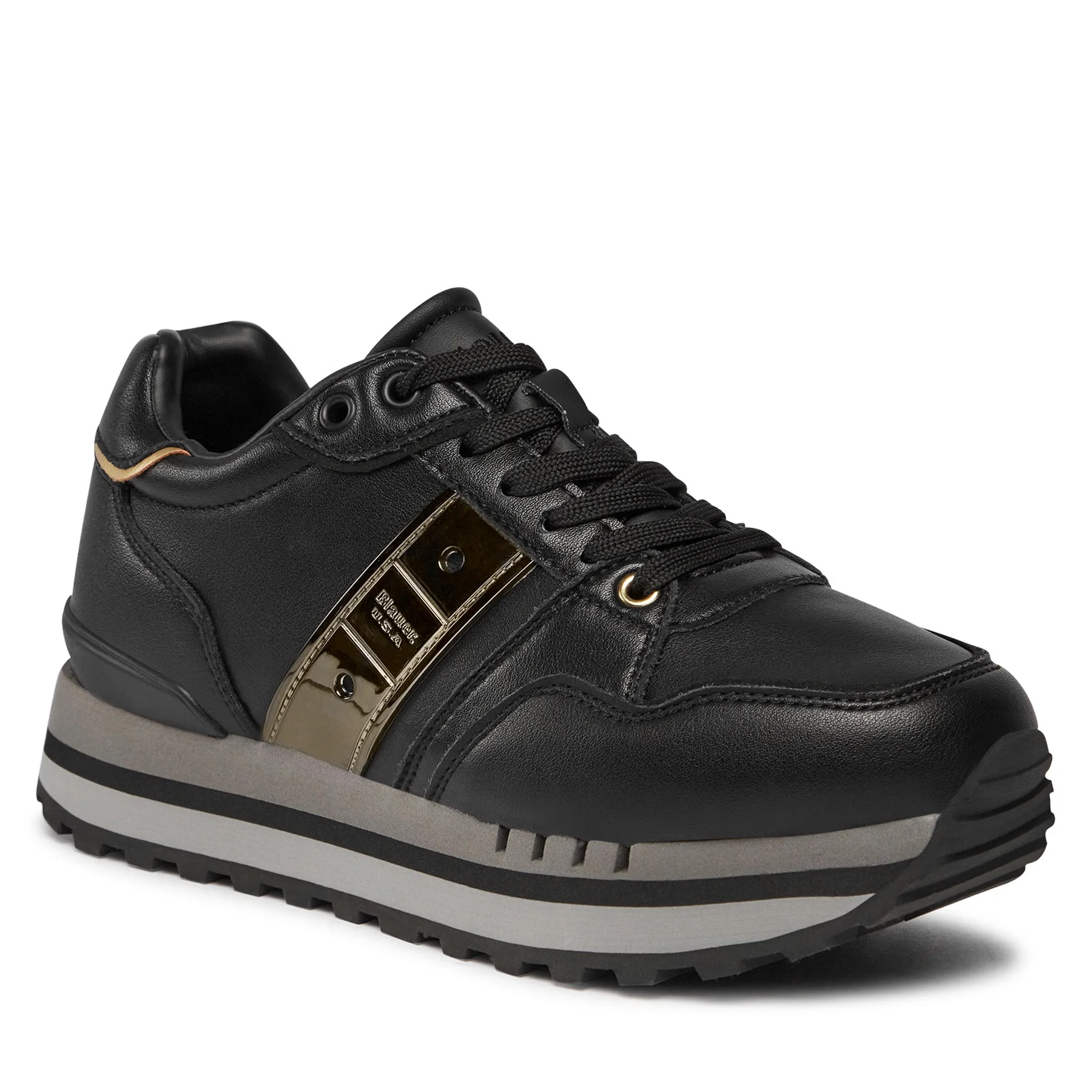 

Кроссовки женские Blauer F3EPPS01-LEA черные 37 EU, Черный, F3EPPS01-LEA