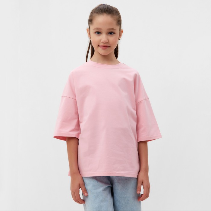 

Футболка детская MINAKU:Basic line kids цвет пыльная роза, рост 116, Розовый