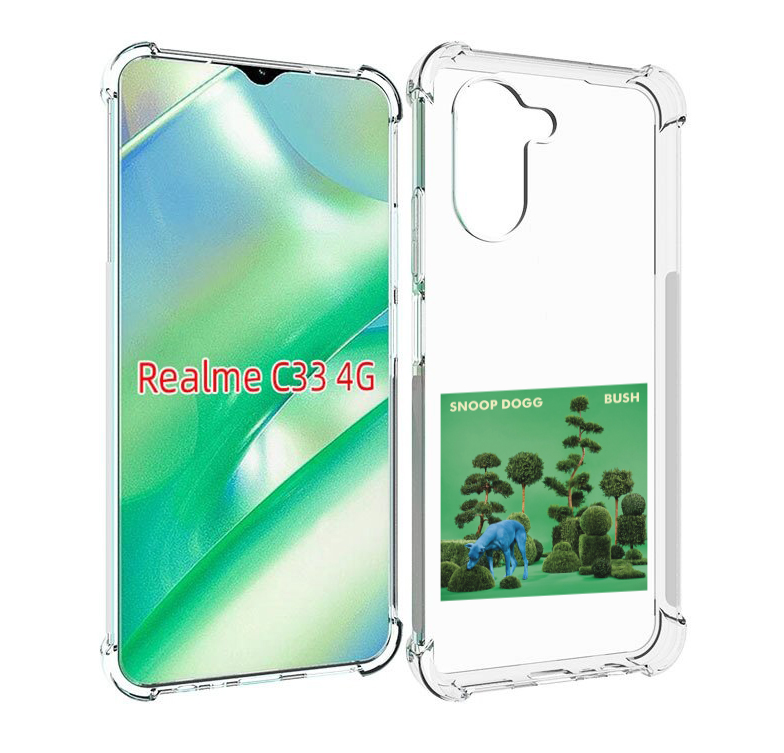 

Чехол MyPads Snoop Dogg BUSH для Realme C33 4G, Прозрачный, Tocco