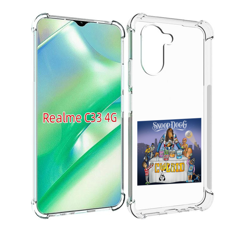 

Чехол MyPads Snoop Dogg COOLAID для Realme C33 4G, Прозрачный, Tocco