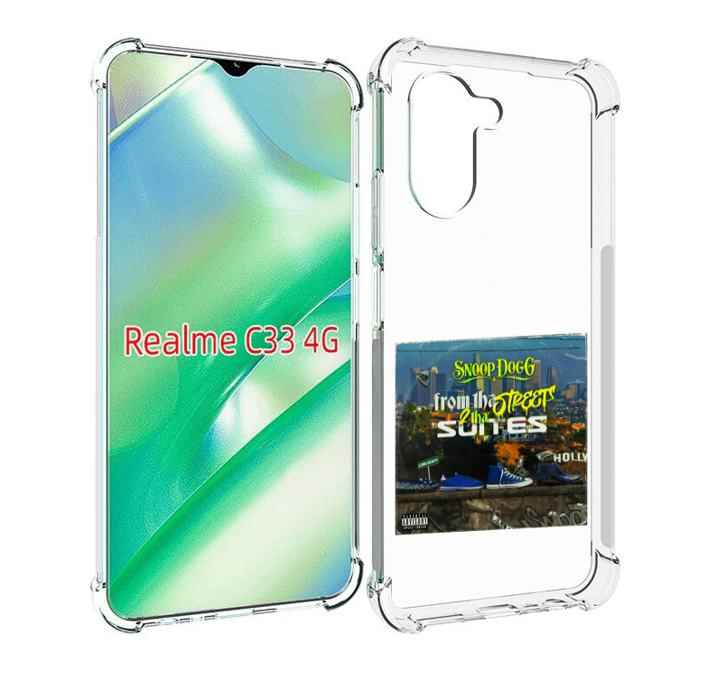 

Чехол MyPads Snoop Dogg FROM THE STREET 2 THA SUITES для Realme C33 4G, Прозрачный, Tocco