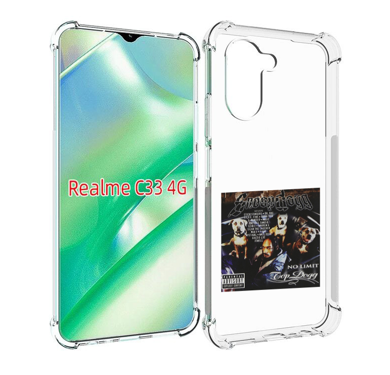 

Чехол MyPads Snoop Dogg NO LIMIT TOP DOGG для Realme C33 4G, Прозрачный, Tocco